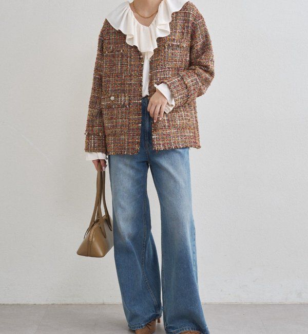  「ミックスツイードジャケット」|ベスト・ジレ|