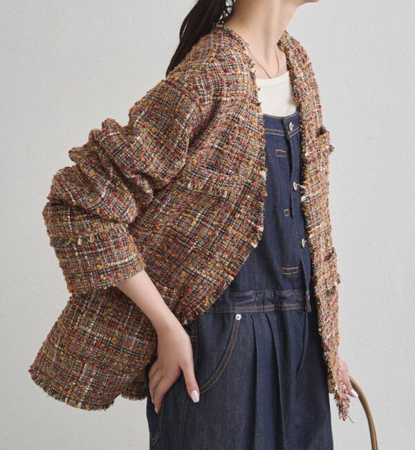  「ミックスツイードジャケット」|ベスト・ジレ|