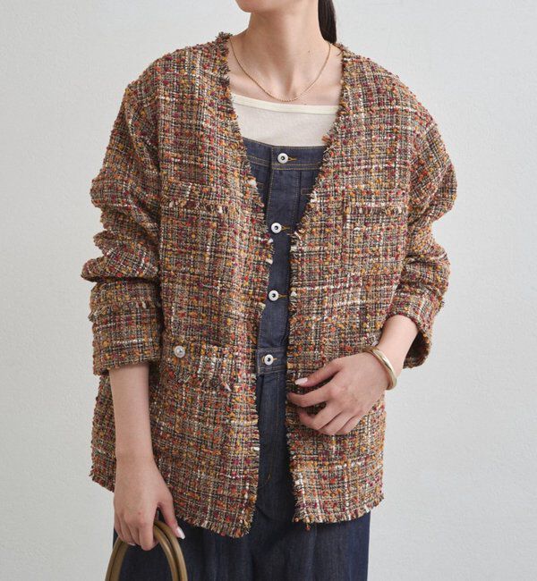  「ミックスツイードジャケット」|ベスト・ジレ|