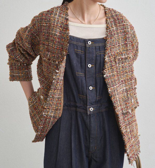  「ミックスツイードジャケット」|ベスト・ジレ|