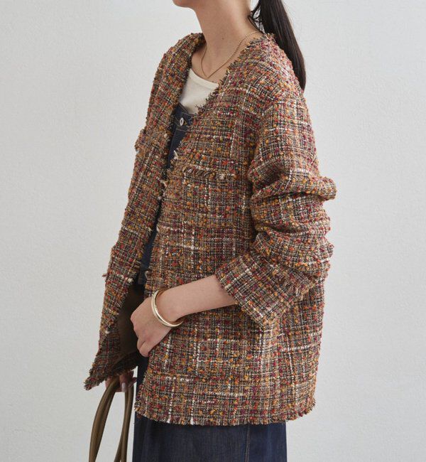  「ミックスツイードジャケット」|ベスト・ジレ|