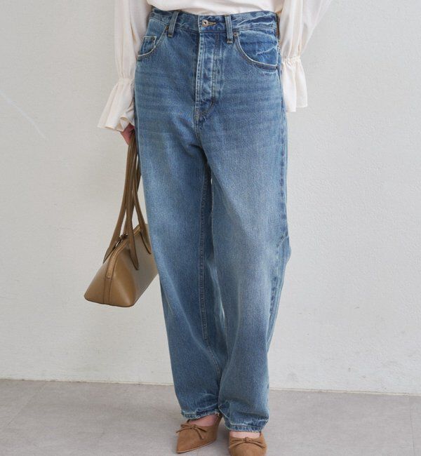  「【20周年限定】ルーズデニムパンツ」|デニム|ブルー