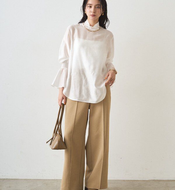  「シアーハイネックブラウス」|シャツ・ブラウス|