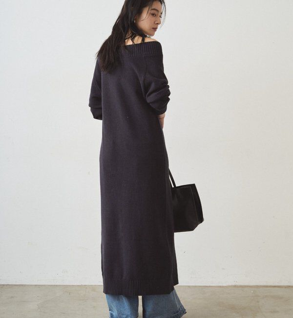  「ハイスリットニットワンピース」|ワンピース|