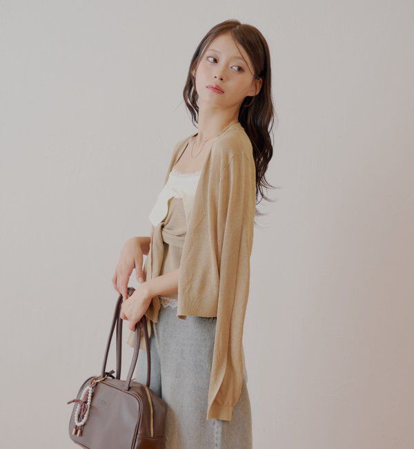  「シアーカーディガン+ねじりシャツドッキングベアセット」|カーディガン|