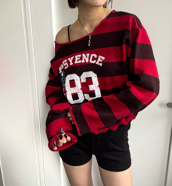  「エリオットナンバリングワンショルダースウェット」|Tシャツ・カットソー|