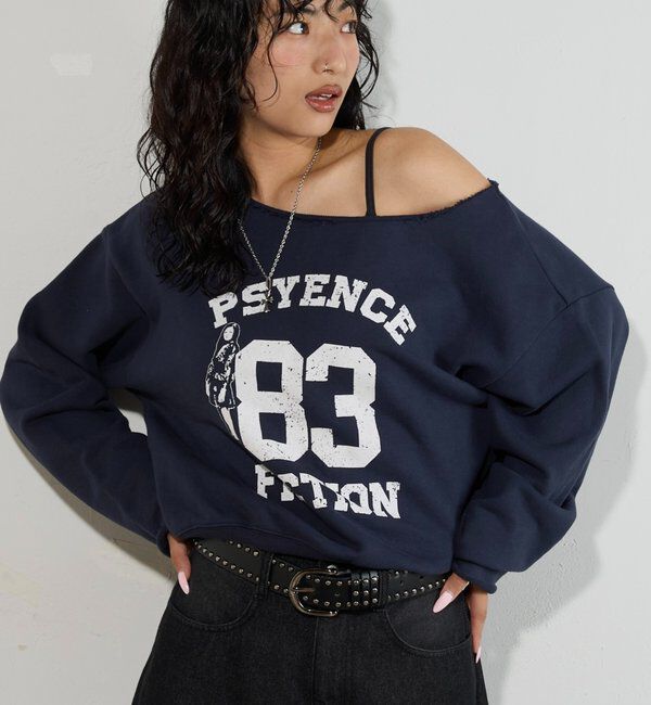  「エリオットナンバリングワンショルダースウェット」|Tシャツ・カットソー|