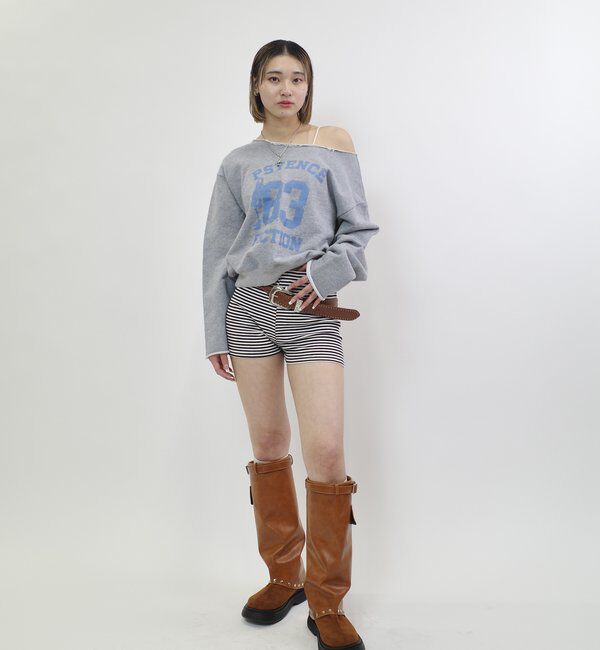  「エリオットナンバリングワンショルダースウェット」|Tシャツ・カットソー|