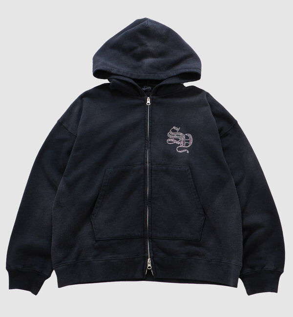  「【SLOPPY】 ラインストーンジップパーカー」|パーカー|