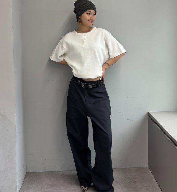  「【Sourcream/サワークリーム】ワッフルヘンリーネックTEE / 2サイズ」|Tシャツ・カットソー|