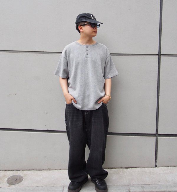  「【Sourcream/サワークリーム】ワッフルヘンリーネックTEE / 2サイズ」|Tシャツ・カットソー|