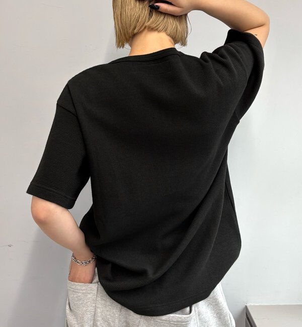  「【Sourcream/サワークリーム】ワッフルヘンリーネックTEE / 2サイズ」|Tシャツ・カットソー|