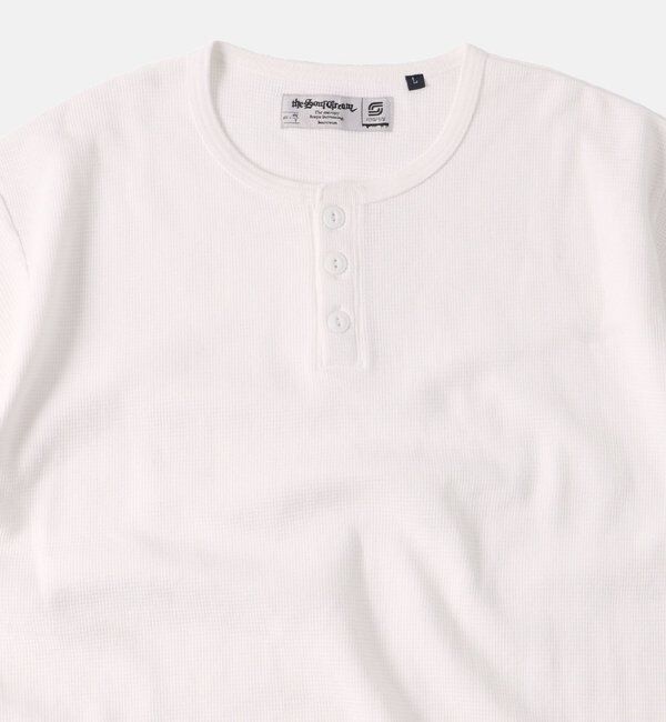  「【Sourcream/サワークリーム】ワッフルヘンリーネックTEE / 2サイズ」|Tシャツ・カットソー|