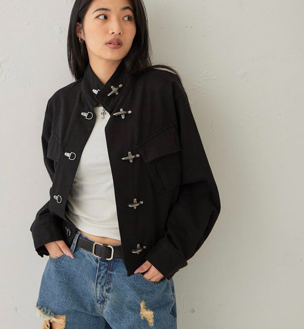  「ファイヤーマンミリタリーシャツジャケット」|ブルゾン・スタジャン|