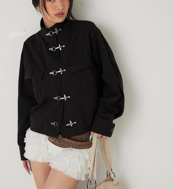  「ファイヤーマンミリタリーシャツジャケット」|ブルゾン・スタジャン|