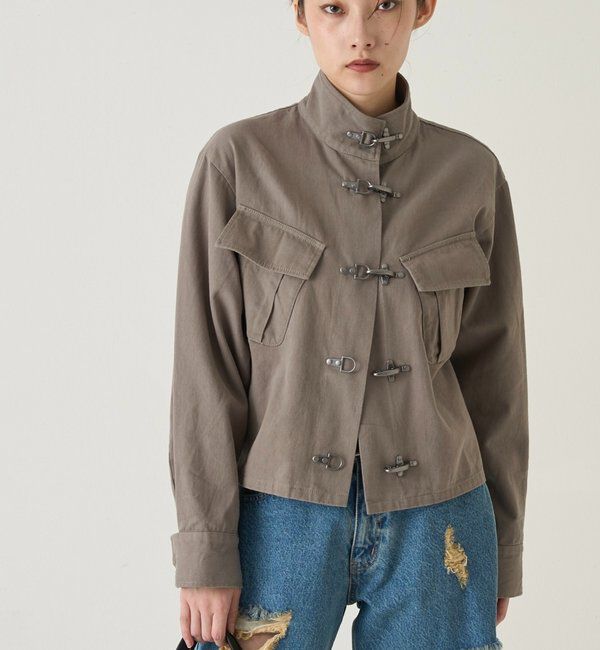  「ファイヤーマンミリタリーシャツジャケット」|ブルゾン・スタジャン|