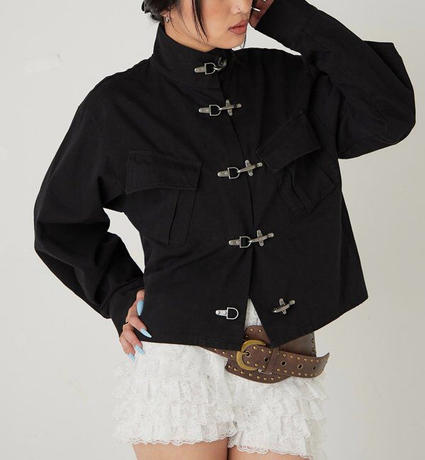  「ファイヤーマンミリタリーシャツジャケット」|ブルゾン・スタジャン|