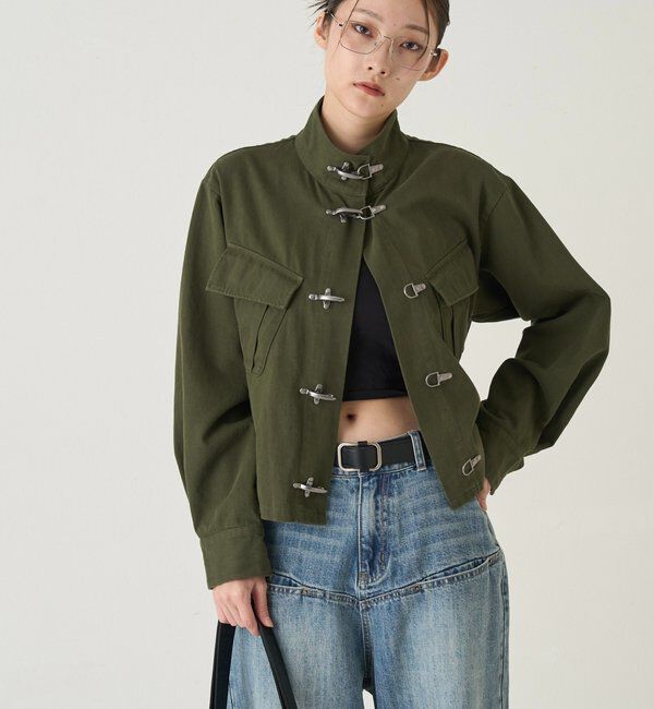  「ファイヤーマンミリタリーシャツジャケット」|ブルゾン・スタジャン|