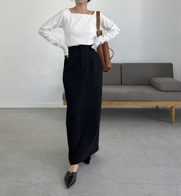  「【累計1万枚突破/全骨格◎/低身長サイズ】マキシIラインスカート」|スカート|