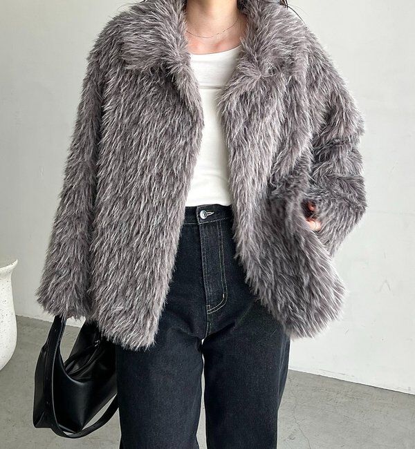  「【サイズ展開あり/軽量】MIXファースタンドカラーコート」|その他|