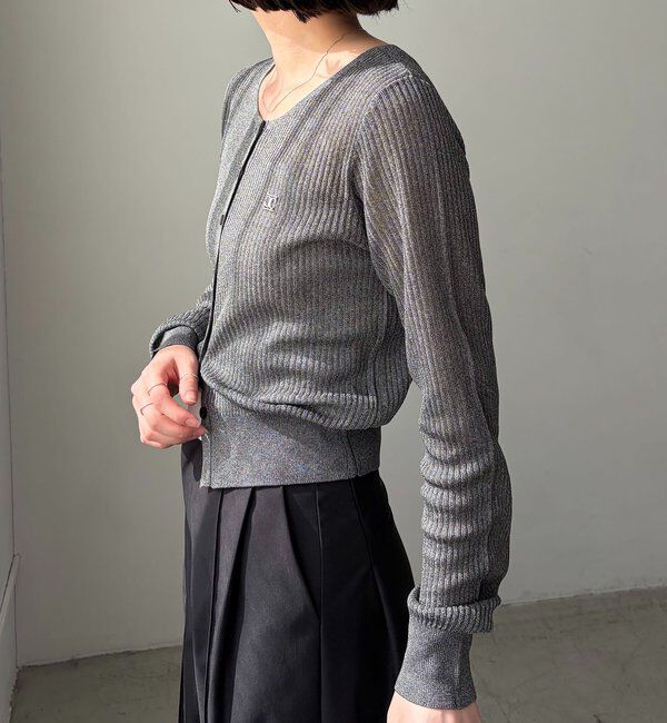  「シアーリブカーディガン」|カーディガン|
