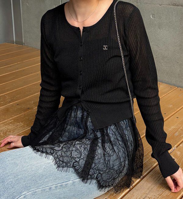  「シアーリブカーディガン」|カーディガン|