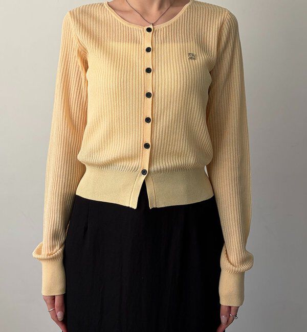  「シアーリブカーディガン」|カーディガン|