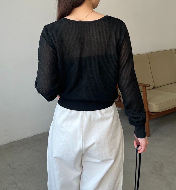  「シアーリブカーディガン」|カーディガン|