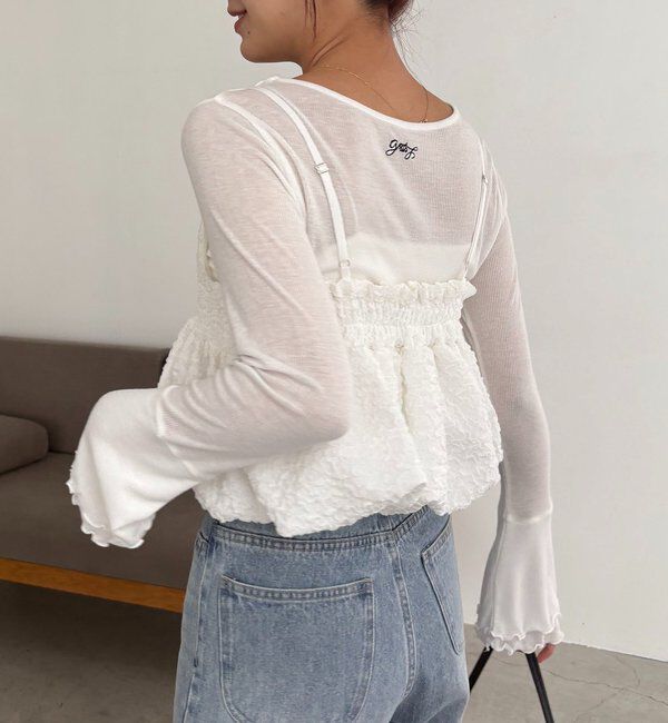  「【LE'MAGE&times;gemeilコラボ】バブルバルーンキャミ」|シャツ・ブラウス|