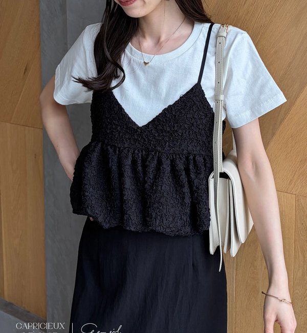  「【LE'MAGE&times;gemeilコラボ】バブルバルーンキャミ」|シャツ・ブラウス|