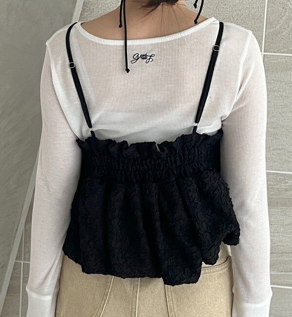  「【LE'MAGE&times;gemeilコラボ】バブルバルーンキャミ」|シャツ・ブラウス|