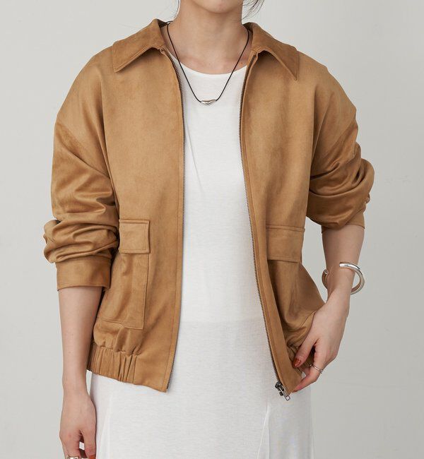 「フェイクスウェードブルゾン」|ブルゾン・スタジャン|