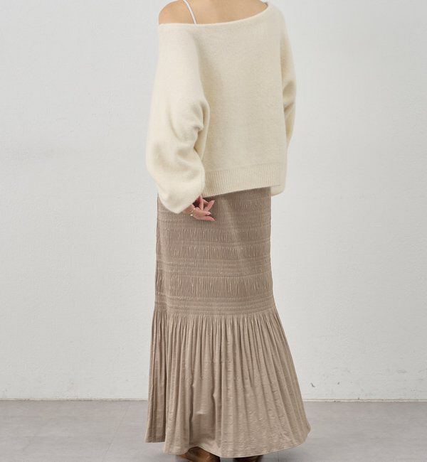  「ファーウールオフショルニット」|ニット・セーター|