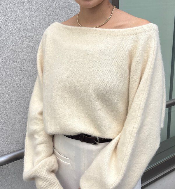  「ファーウールオフショルニット」|ニット・セーター|