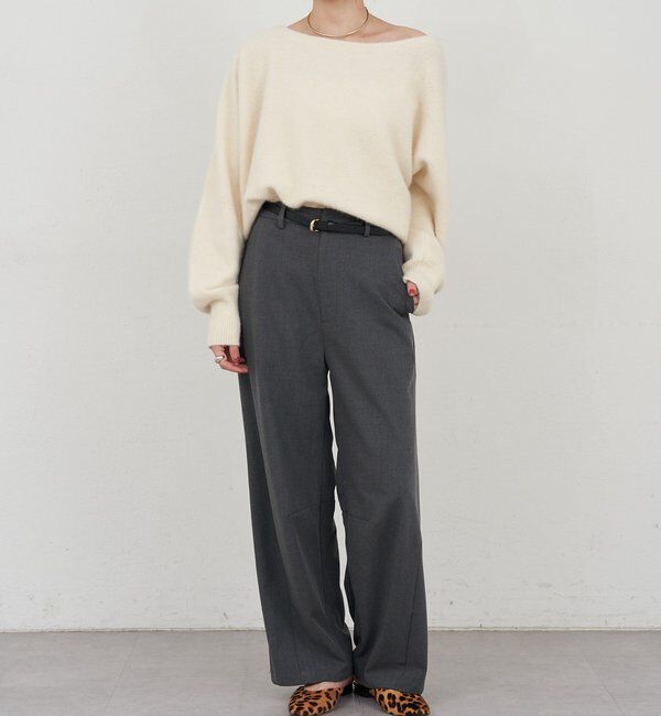  「ファーウールオフショルニット」|ニット・セーター|