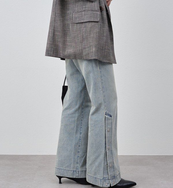  「サイドボタンデニム」|デニム|
