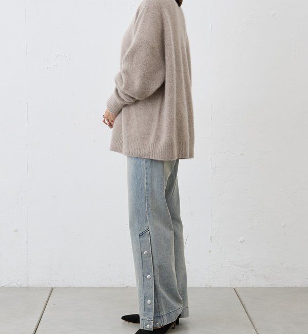  「サイドボタンデニム」|デニム|