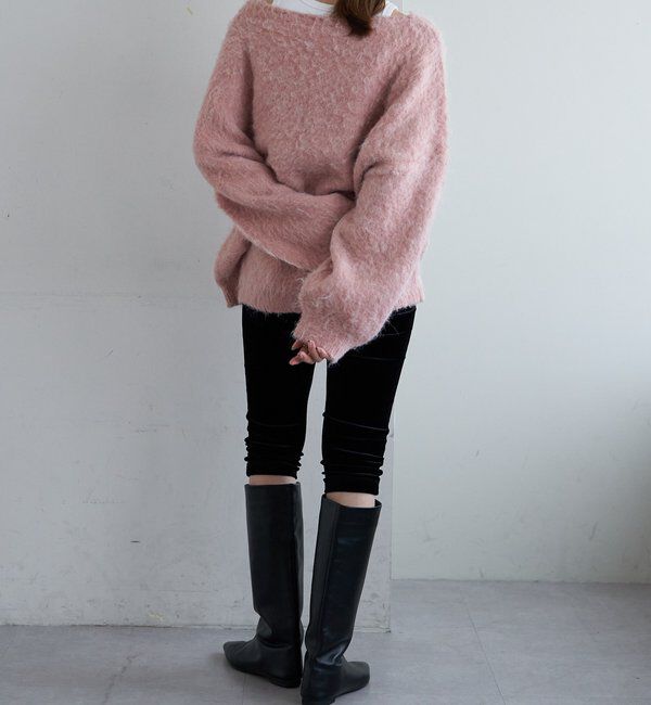  「【着映えニット】シャギーＶネックプルオーバー」|ニット・セーター|