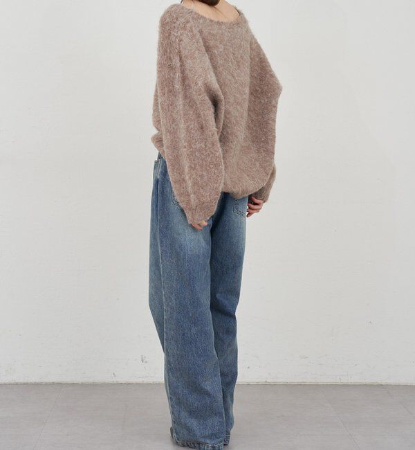  「【着映えニット】シャギーＶネックプルオーバー」|ニット・セーター|