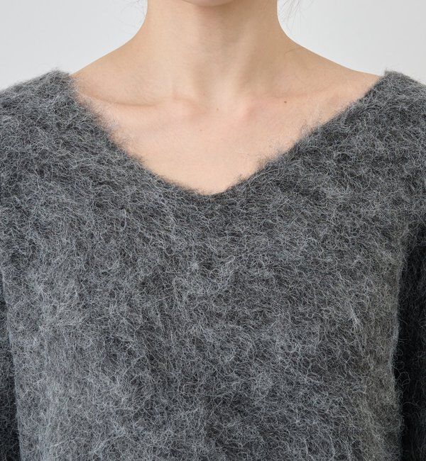  「【着映えニット】シャギーＶネックプルオーバー」|ニット・セーター|