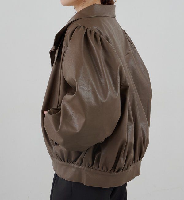  「フェイクレザーブルゾン」|ブルゾン・スタジャン|