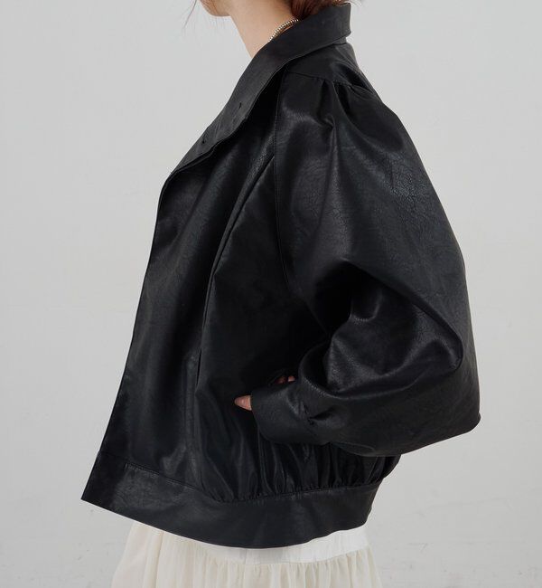  「フェイクレザーブルゾン」|ブルゾン・スタジャン|