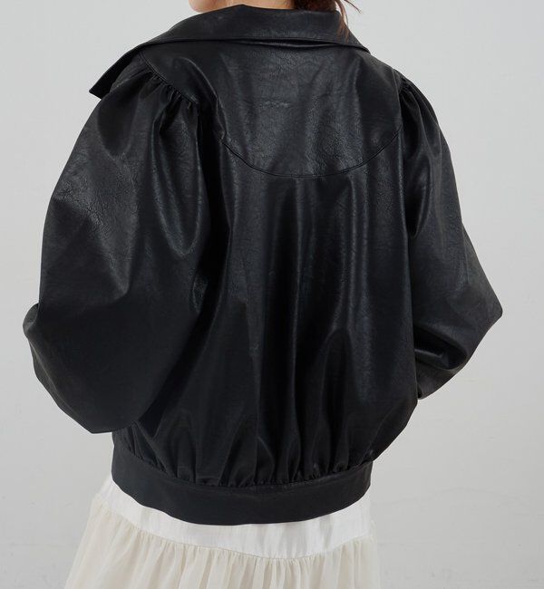  「フェイクレザーブルゾン」|ブルゾン・スタジャン|