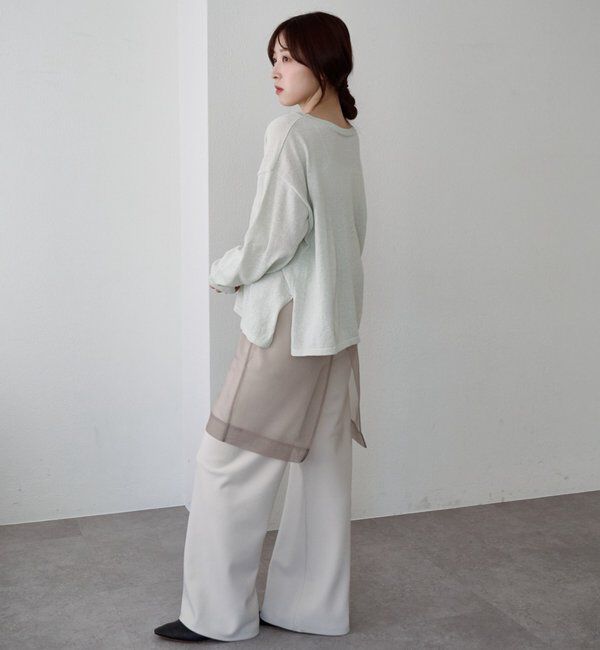  「シアーワイドニット」|ニット・セーター|