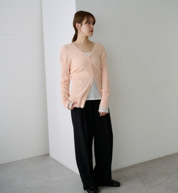  「2WAYリブカーディガン」|カーディガン|