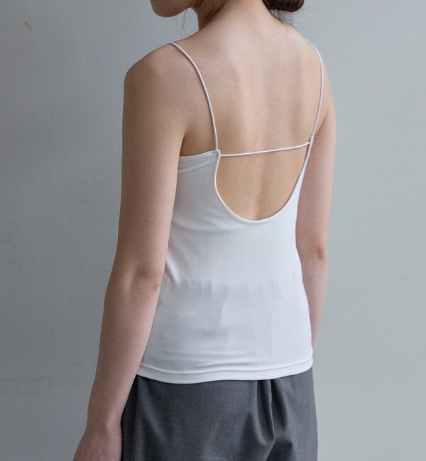  「バックオープンキャミソール」|キャミソール|ホワイト