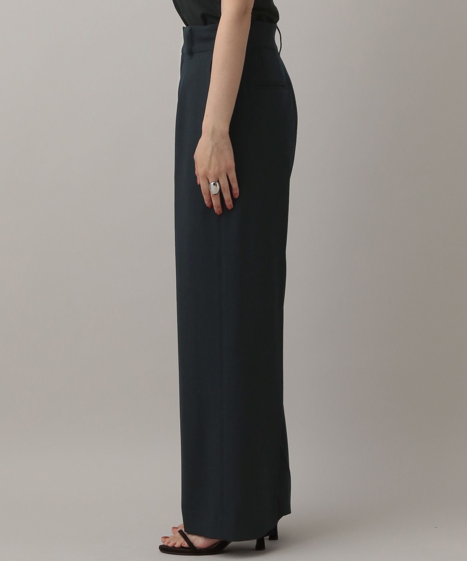 A part by 「【セットアップ対応】Ｗライクストレートパンツ」|スラックス|