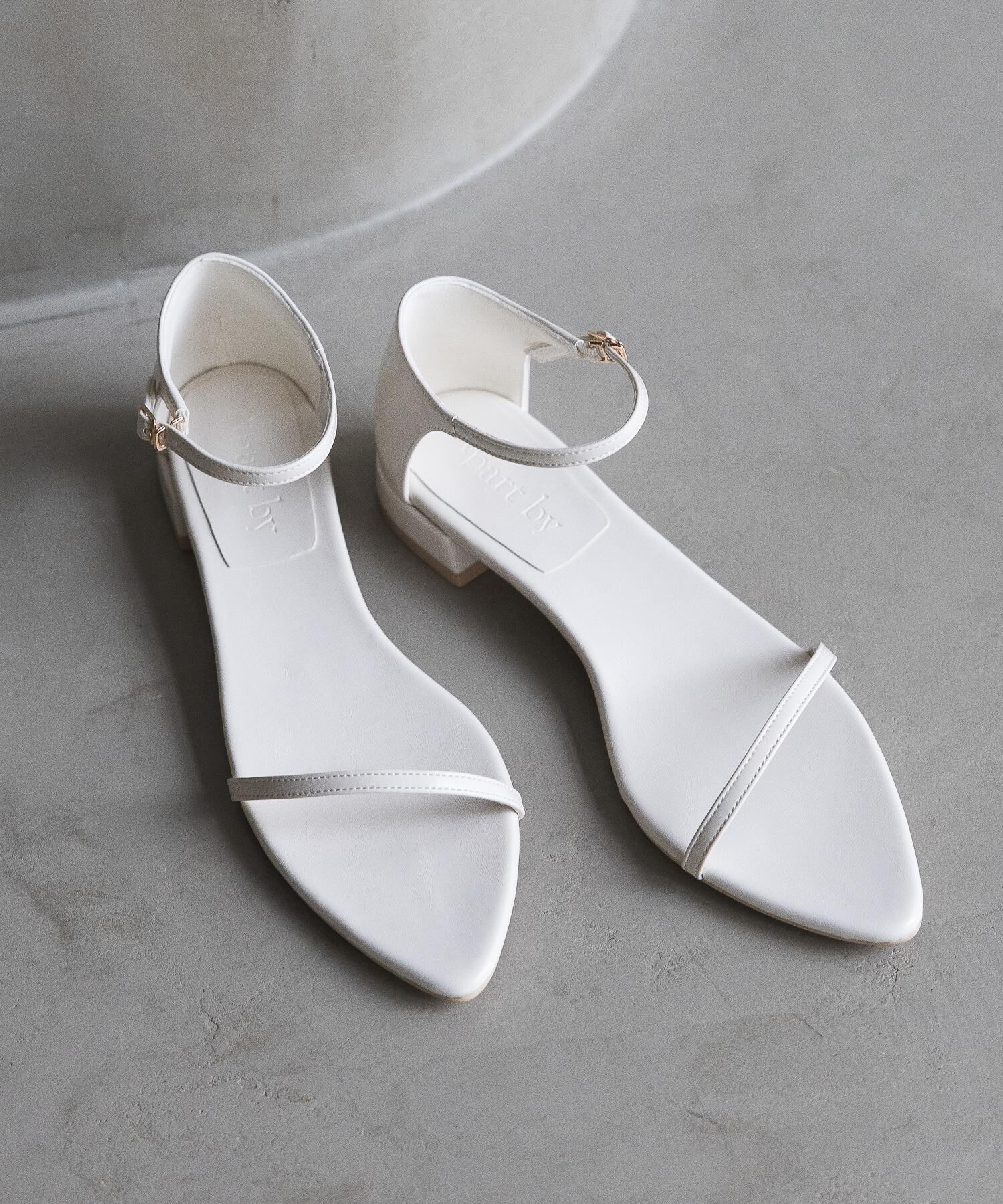 A part by 「ナローストラップサンダル」|サンダル|ナチュラル