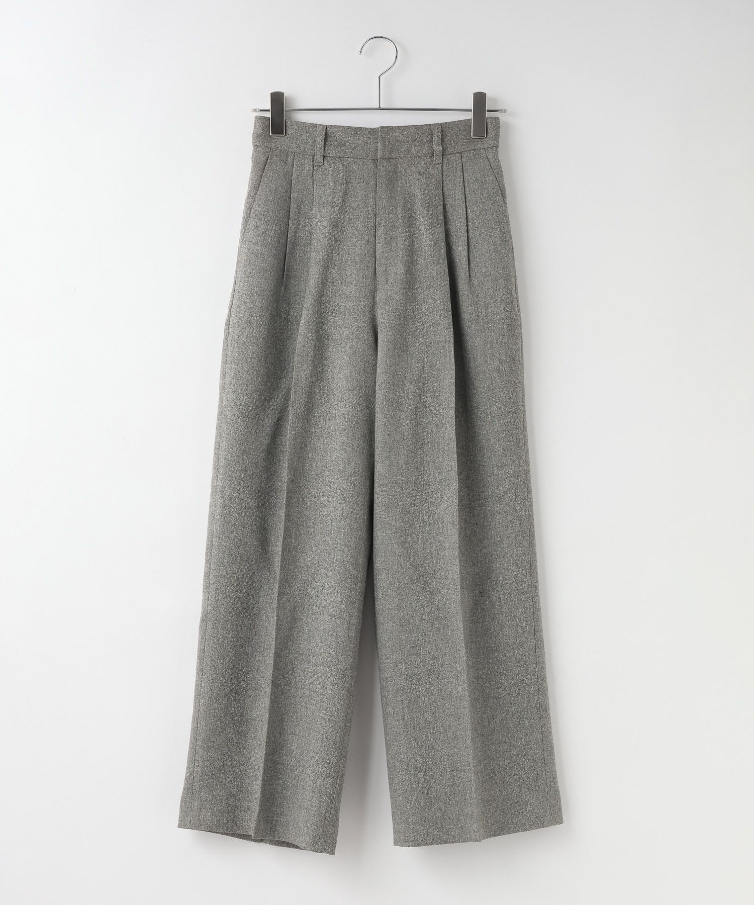 LOWRYS FARM「メランジツイルワイドパンツ」|チノ|