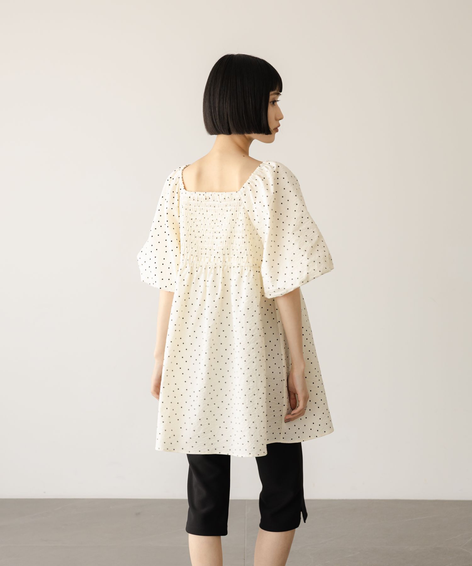 LOWRYS FARM「ペプラムチュニックＳＳ」|シャツ・ブラウス|